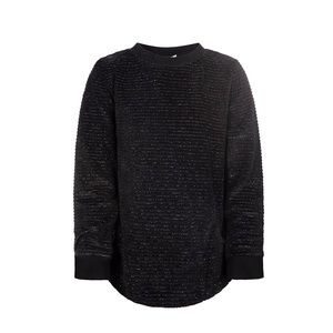 Size 12 Black Appaman Sweatshirt with Sparkles for Girls.